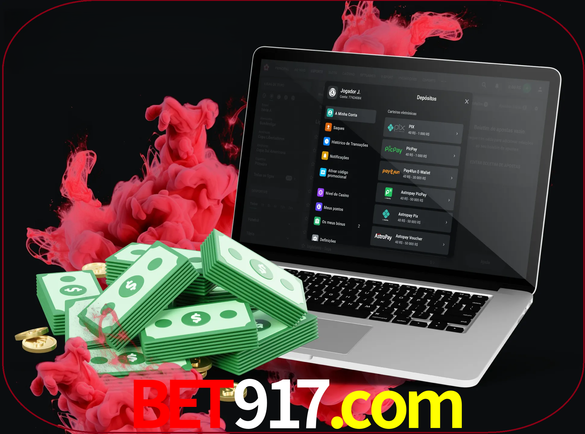 Para efetuar um depósito na sua conta bet917, basta escolher o método de depósito e especificar o montante.